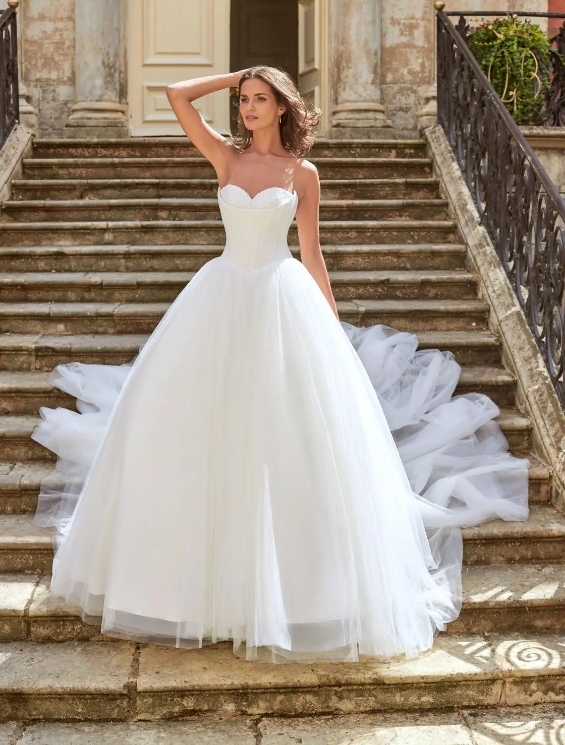 Model wearing Dando London bridal gown